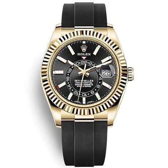 SKY-DWELLER NOIR/JAUNE